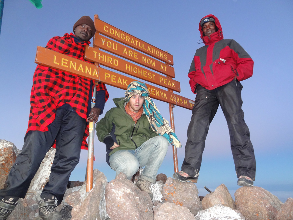 Mount Kenya, Lenana Peak, Blake, Kirimi and John