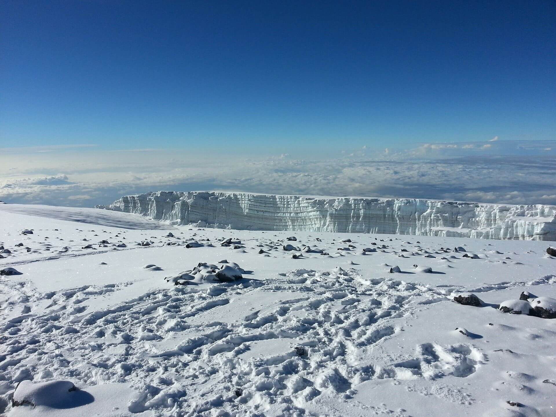 Mount Kilimanjaro glaciers