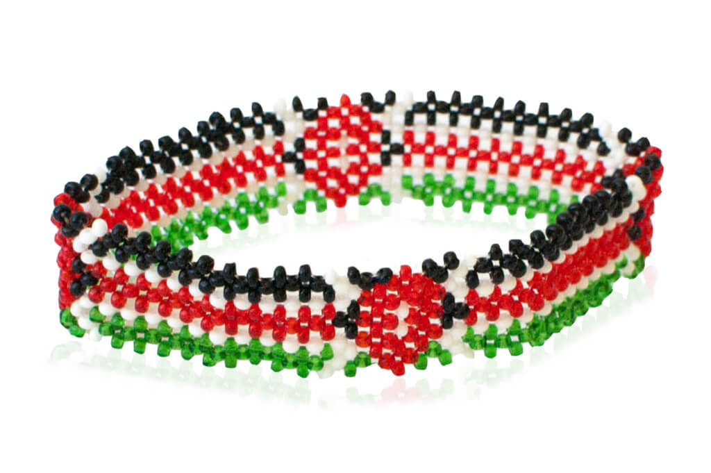 Kenya flag bracelet