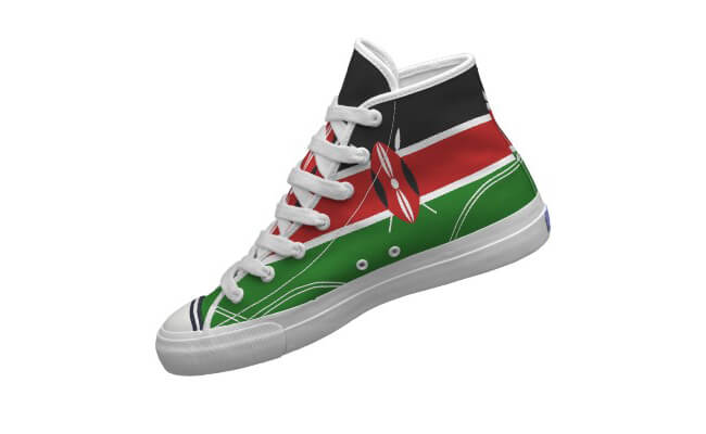Shoe Kenya national flag design