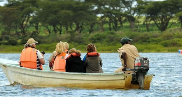 Africa safari Boat ride Lake Nakuru