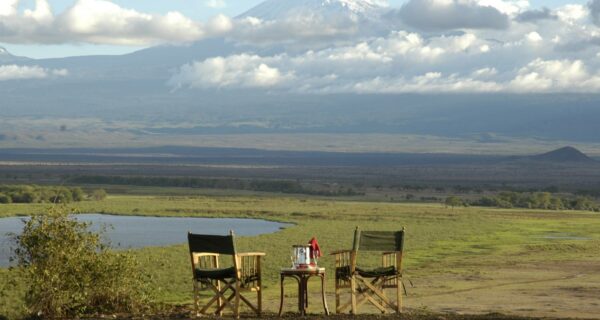 Amboseli beautiful view backdropped by Mount Kilimanjaro Kenya safari Africa