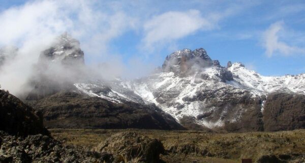 Mount Kenya climbing snow