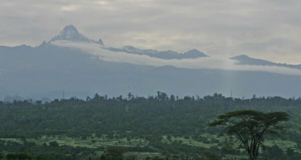 Mount Kenya peak on a clear day African safari tours